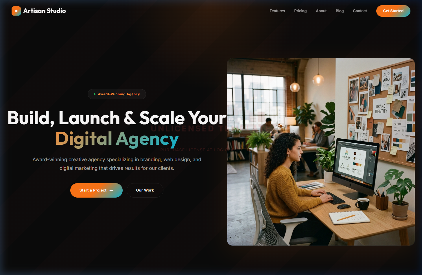 Artisan Studio — Creative Portfolio Template