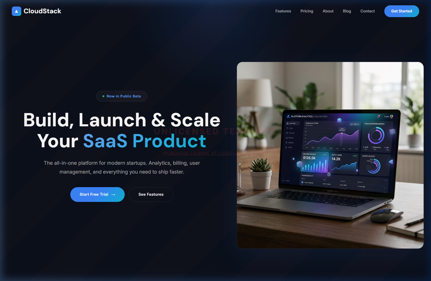 CloudStack IO — Cloud SaaS Template