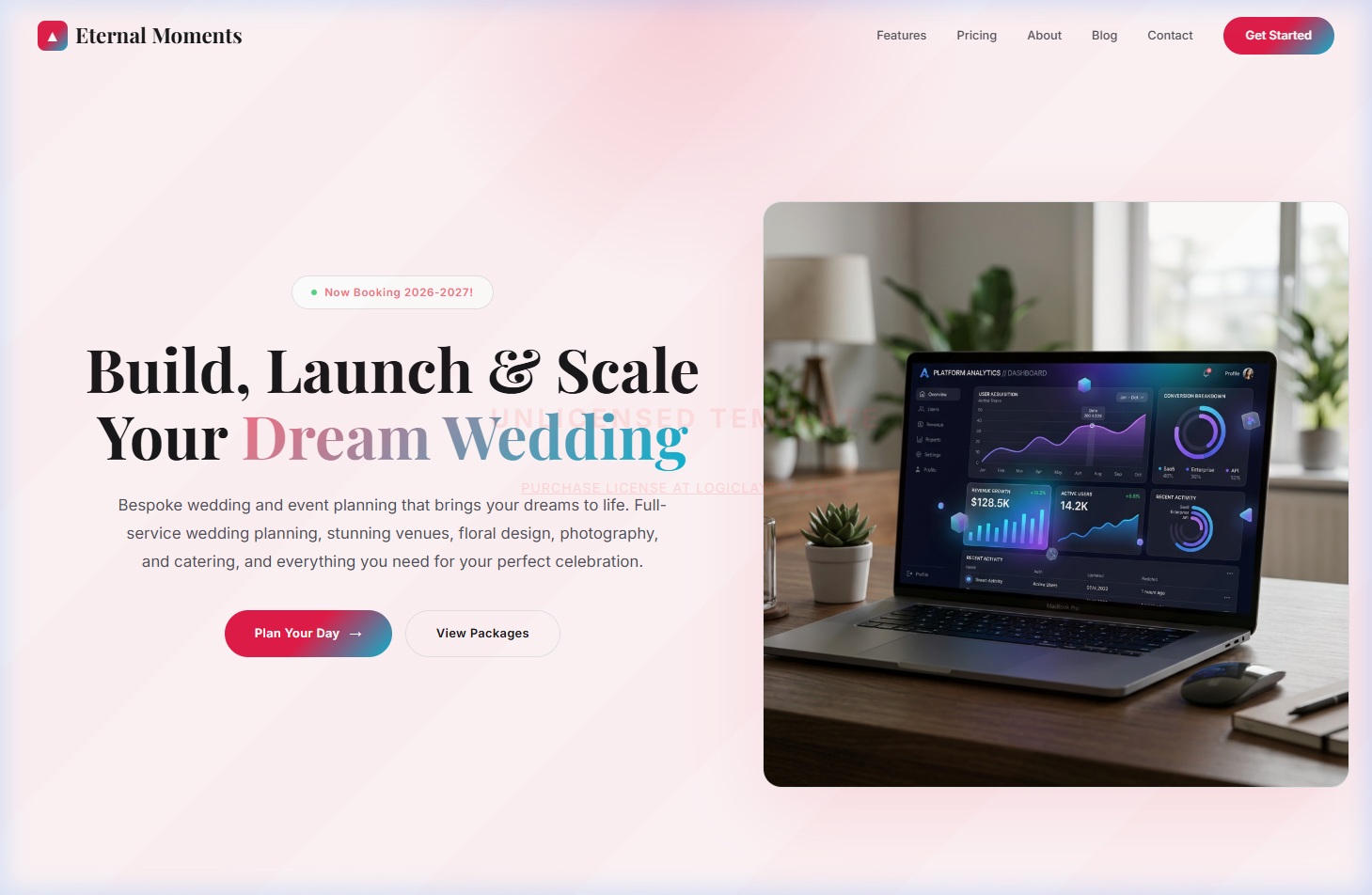 Eternal Moments — Wedding Template