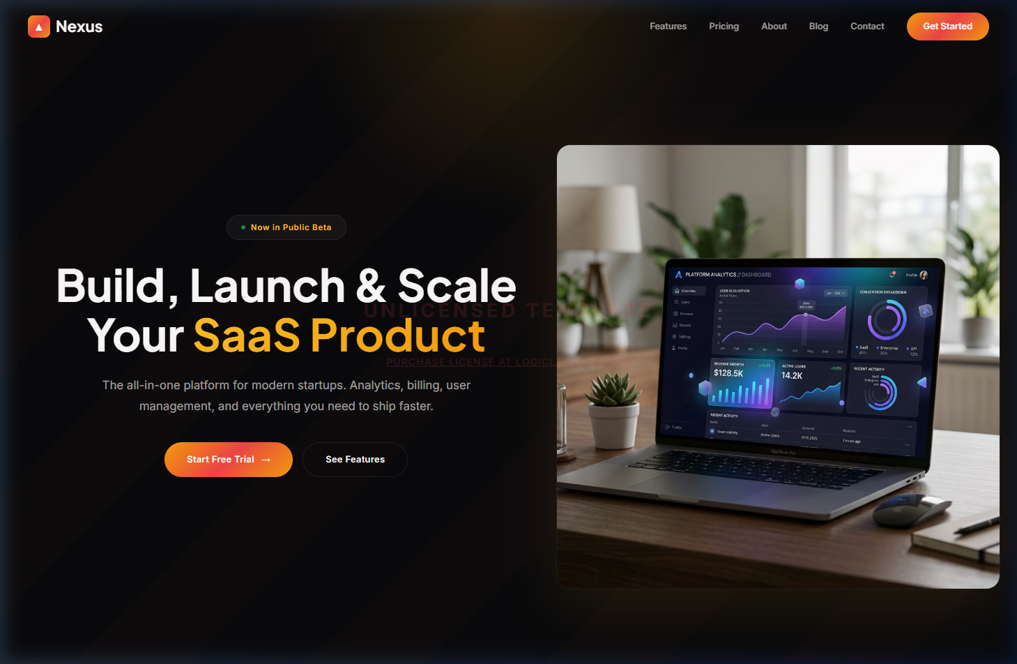 Nexus Platform — Enterprise SaaS Template