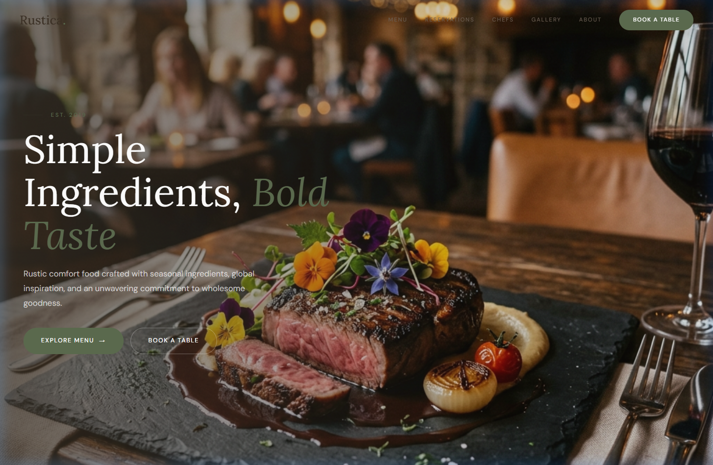 Rustica Kitchen — Home Cooking Template