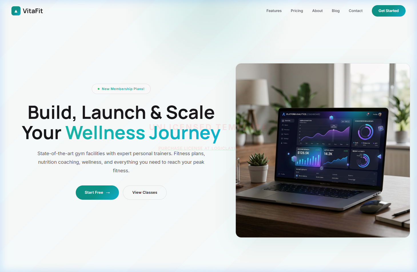 VitaFit — Wellness & Yoga Template